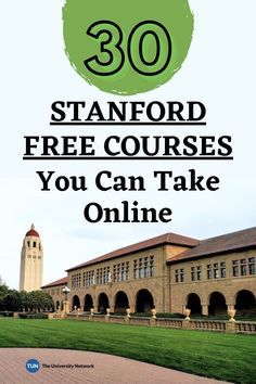 the stanford free courses you can take online