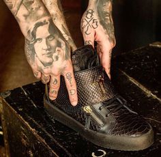 Stephen James for Giuseppe Zanotti Guissepe Zanotti, Stephen James, Giuseppe Zanotti Heels, Oscar Wilde, Giuseppe Zanotti, Skull Tattoo, Tattoos For Guys, Instagram Post