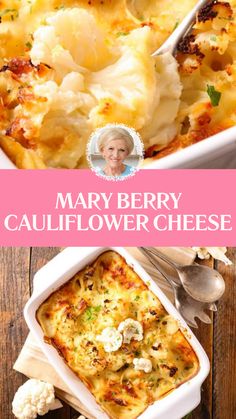 Mary Berry Cauliflower Cheese Clangers Recipe, Cauliflower Butter, Mary Berry Recipes Baking, Cauliflower Cheese Recipe, Sweet Hawaiian Crockpot Chicken Recipe