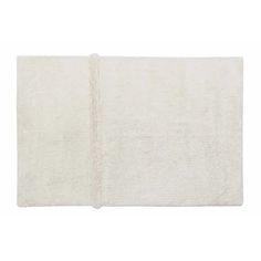 a white rug with fringes on the bottom and one side is folded in half