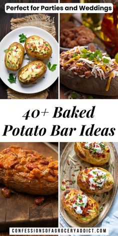 baked potato bar ideas are perfect for parties and wedding