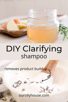 This DIY clarifying shampoo removes product buildup, cleanses the hair, and leaves your hair soft and smooth. It is easy to clarify hair at home using simple, natural ingredients like baking soda and apple cider vinegar. This really does make the best clarifying shampoo! Clarifying Shampoo Diy, Homemade Clarifying Shampoo, Diy Clarifying Shampoo, Diy Shampoo Recipe, Best Clarifying Shampoo, Clarify Hair, Apple Cider Vinegar Shampoo, Baking Soda For Hair, Baking Soda Benefits