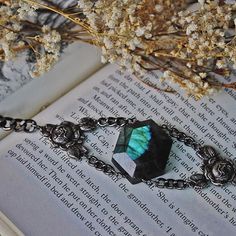 Forever casting spells & mixing potions in the #regalrosestudio   SHOP > http://www.regalrose.co.uk/products/poison-rose-labradorite-choker Casting Spells, Quirky Jewelry, Goth Jewelry, Labradorite Jewelry