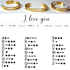 WE MOVED TO A NEW DOMAIN FIND US ON ROSELRY.COM This Cuff Bracelet is a trendy new way to say I LOVE YOU I love you spelled out in morse code dots and dashes. Let someone know how much they are loved💕 Makes a great gift, a secret only you (and the recipient) will know. About Morse Code: Morse code is an alphabet or code in which letters are represented. Each character is represented by a unique sequence. Morse code is a good idea to send messages to her or him. The Morse code Cuff bracelet is f Love Morse Code Tattoo, Mores Code Bracelet I Love You, I Love You Beaded Bracelet, Morse Code Bracelet I Love You, Bracelet Code Morse, Morse Code Clay Bead Bracelet, Secret I Love You Code, I Love You Morse Code Tattoo, Secret Ways To Say I Love You