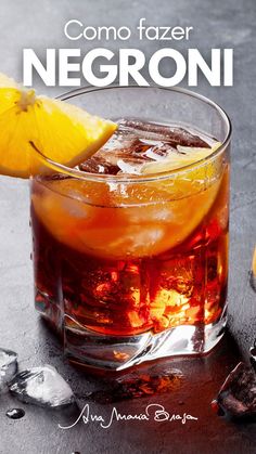 copo de vidro com drink Negroni Campari Drinks, Negroni, Good Food, Bowl, Bar