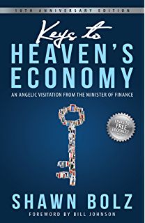 a book cover with the title keys to heaven's economy and an image of a key