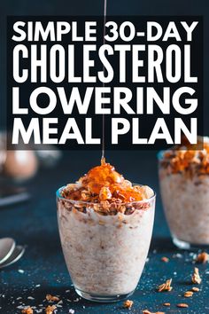 Cholesterol Lowering Meals, Cholesterol Diet Recipes, Healthy Eating Menu