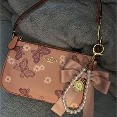 Nwot Butterfly Coach Purse. Included With The Charm :) Used Only Once. Coach Nolita 19, Coach Nolita, Butterfly Purse, Nolita 19, Butterfly Handbag, Coach Hobo Bag, Coach Hobo, My Style Bags, Purse Holder