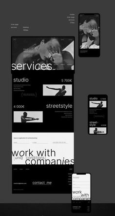 Website design Editorial Web Design Inspiration, Website Project Page Design Ideas, Portfolio Ideas Photography, Minimalist Websites Modern, Fashion Web Design Inspiration, Design Composition Ideas, Typography For Websites, Website Photography Design, Modern Photography Website Design