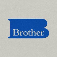 the brother logo is shown in blue and white