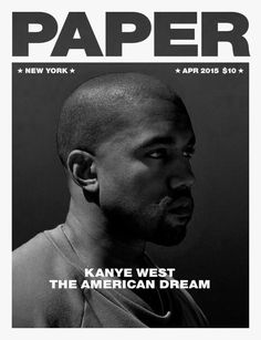 the cover of paper magazine with an image of a man