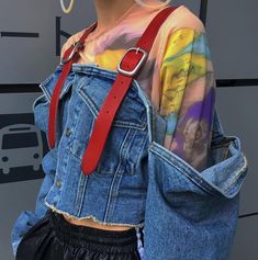 Vestiti In Jeans, Instagram Baddie, Mode Inspo, Upcycle Clothes, Fashion Details, Suspenders