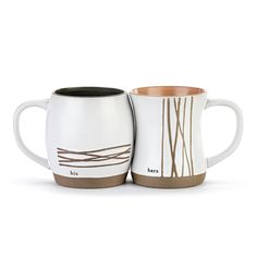 His & Her Hug Mugs - Set of 2 - Main Street Roasters Mug Collection, Fun Cup, Mug Set, Autumn Flavors, Ceramic Coffee Cups, Stoneware Mugs, Ceramic Cups, Ceramic Materials, Mugs Set