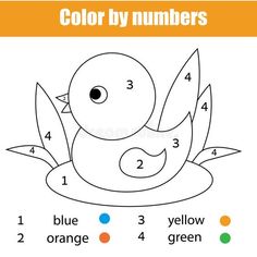 the color by numbers game for children