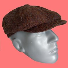 Embrace Timeless Style With This Luxurious Genuine Harris Tweed Cap, Hand Finished In Maryland, Usa. Harris Tweed Is Crafted From Premium Wool, Handwoven In The Outer Hebrides Of Scotland In The Homes Of Local Islanders. Look For The Orb Mark - It's Your Guarantee Of Authenticity. This Striking Cap Has A Soft Satin Lining For Ultimate Comfort. We Offer Only The Finest Quality Tweed, Harris Tweed And Waxed Cotton Hats & Accessories, Bringing A Touch Of British Heritage To Your Wardrobe. Matching Casual Tweed Hats For Fall, Fitted Tweed Hat Casual Style, Casual Fitted Tweed Hat, Fitted Tweed Casual Hat, Casual Brown Herringbone Hat, Casual Brown Tweed Hat, Brown Tweed Hats With Herringbone Pattern, Classic Tweed Cap, Brown Tweed Cap