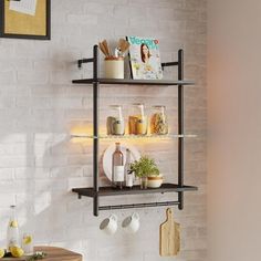 The Bestier 3-tier floating shelves are a fusion of durability, elegance, and practicality. These wall-mounted shelves feature a unique 3-tier design with a transparent middle glass board, effortlessly blending with any decor style. They are equipped with an LED light offering 7 colors and 22 modes, adding a vibrant touch to your space. Constructed from robust metal pipes and thick P2-grade wood boards, these wall-mounted ladder shelves are both sturdy and versatile. For efficient organization, these wood shelves come with 6 S-type hooks and a towel bar. Easy to assemble, these display shelves for wall decor are suitable for various spaces including the bathroom, kitchen, bedroom, living room, home office, and coffee bar. Once assembled, the bookshelf with LED light measures 37.8"H x 23.6" Wall Mounted Wood Shelves, Pipe Bookshelf, Iron Pipe Shelves, Ladder Shelves, Shelves For Wall, Kitchen Wall Shelves, Garage Storage Racks, Industrial Pipe Shelves, Floating Shelves Bathroom