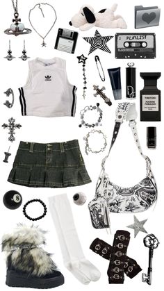 #outfitinspo #beauty #music #tomford #viviennewestwood #dior #snoopy #blackandwhite #adidas College Night, College Closet, Aesthetic Fits, Tom Ford, Night Out, Snoopy