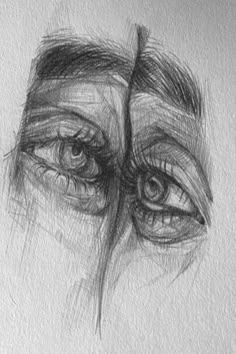 Eyes Looking At Each Other Drawing, Pencil Sketch Ideas Creative Beautiful, Eye Contact Drawing, Meaningful Drawings, Art Sketches Pencil, Art Drawings Sketches Pencil