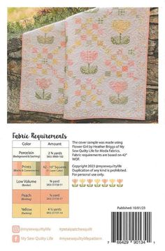 the pattern for this baby quilt is very easy to make