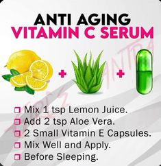 Vitamin C Serum At Home, Serum At Home, Diy Vitamin C Serum, Natural Skin Care Ingredients, Clear Healthy Skin, Anti Aging Vitamins, Natural Skin Care Remedies, Natural Face Skin Care