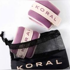 Koral 1lb Wrist / Ankle Weights With Mesh Carrying Bag/ Case Product Details: Strap On These Ankle Weights To Your Wrists Or Ankles During Your Gym Sesh Or Your Daily Walks For An Extra Challenge. Each Ankle Weight Weighs One Pound And Is A Perfect Way To Add Some Sizzle To Your Everyday Routine. Includes 2 Ankle Weights (1 Lb. Each) How To Use Unfasten Velcro And Pull Strap Through D-Ring To Use On Ankle Or Wrist. Re-Insert Velcro Back Through D-Ring And Pull To Desired Tightness. Press On Velc Gym Wrist Straps, Wrist Weights, Koral Activewear, Sports Bra Set, Daily Walks, Ankle Weights, Everyday Routine, One Pound, Daily Walk