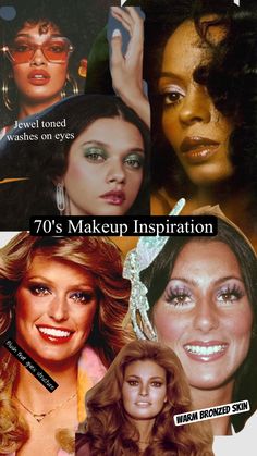 Disco Hair And Makeup, 70s Disco Hair, 70s Make Up, 70’s Makeup, 70's Makeup, 70s Disco Makeup, 70s Makeup Look, 70s Beauty, 70s Hair And Makeup