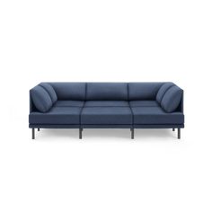 an image of a blue couch on a white background