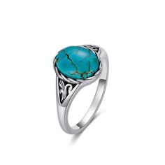 PRICES MAY VARY. 💙【Vintage Design】These bohemian style gemstone rings genuine turquoise rings for women sterling silver are inspired by the local culture and history of the tribes of the American Southwest. The whole ring is dominated by a oval turquoise stone, the ring arm wrapped with retro pattern 💙【925 Sterling Silver】The turquoise ring genuine turquoise rings turquoise rings for women are made of 925 sterling silver, resistant to wear and tear, anti-allergic, nickel-free, lead-free, cadmi Rings Turquoise, Affordable Nickel-free Silver Turquoise Ring, Nickel-free Silver Turquoise Ring Gift, Nickel-free Blue Turquoise Ring Bohemian Style, Nickel-free Sterling Silver Turquoise Ring, Sterling Silver Multi-stone Turquoise Ring Gift, Cleaning Silver Jewelry, Turquoise Boho, Turquoise Ring Silver