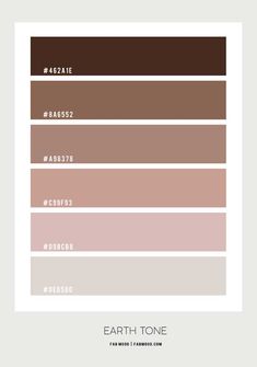 the color palette for earth tone