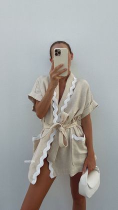 Linen Style, Trendy Fashion Women, Unisex Fashion, Sleeve Styles, Style Casual, Summer Outfits, Summer Fashion, Fashion Inspo