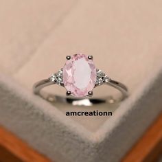 Morganite ring, wedding ring, 925 sterling silver ring, women ring, Quartz ring Rings Jewelry Fashion, Morganite Ring, Ring Color, Women Ring, Ring Women, Quartz Ring, Ring Wedding, Morganite, 925 Sterling Silver Ring