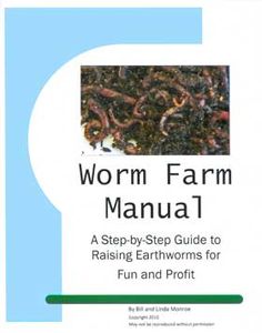 the worm farm manual is shown in this image, it shows how to use worms