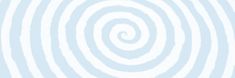 an image of a spiral pattern in light blue and white colors with the center being distorted