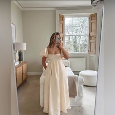 Reposhing This Item That I Purchased Nwt. Worn Once For Maternity Photos. Tags Are Not Attached Questions? Leave A Comment Below! Feminine Cream Maxi Dress For Day Out, Cream Linen Dress For Brunch, Feminine Off-white Midi Dress For Day Out, Feminine Off-white Maxi Dress For Day Out, Feminine Off White Midi Dress For Day Out, Feminine Off White Midi Dress For Brunch, Cream A-line Midi Dress For Brunch, Chic Off White Square Neck Dress, Chic Off-white Maxi Dress For Day Out