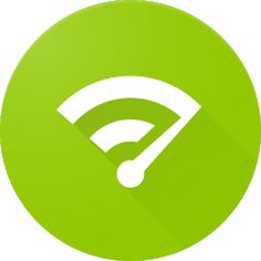 a green icon with a wifi symbol on the bottom and an arrow in the middle