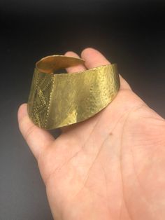 Brass hammered and texturized cuff Palm Cuff, Cuff Bracelets, Jewelry Bracelets, Etsy Accessories, Accessory Gift, Gift Card, United States, Ships, Cuff