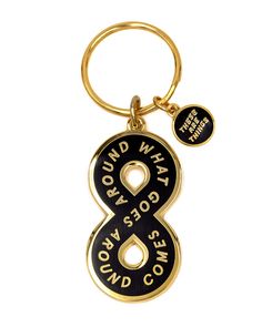 Karma Loop Keychain-These Are Things-Strange Ways Record Key Chain, 2022 Keychain Trends, Gifts Not On The High Street, Hotels Key Rings, Fun Cheap Keychains For Everyday Use, Target Key Chains, Simplistic Key Chain, Minimal Key Chain, Altard State Key Chain