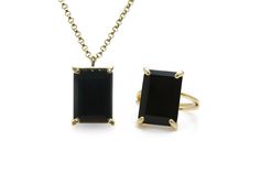 Create an iconic look with this Black Onyx jewelry set. An Onyx necklace and ring, with matching designs that will add the perfect touch of versatile boldness to your style. This handcrafted jewelry for women is stunning to wear with a matching black dress or a business casual look. ☛ 𝒜𝐵𝒞 - Add Engraving - https://etsy.me/2ZSRjhu ☛ Ring size - Select the size you would like from the drop down menu ♥ Gemstone Type - Black Onyx ♥ Gemstone Size - 13x18mm ♥ Gemstone Cut - Rectangle ♥ Metal Type ( Timeless Onyx Gemstone Jewelry, Timeless Onyx Jewelry For Gifts, Black Fine Jewelry For Everyday, Modern Onyx Jewelry For Gifts, Modern Onyx Jewelry As A Gift, Ring And Necklace Set, Black Onyx Jewelry, Black Onyx Necklace, Fancy Gifts