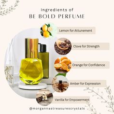 Be Bold - Essential Oil Perfume - Morganna’s Treasures Bergamot Perfume Blend, Perfumes With Bergamot, Oil Based Perfume, Orange Clove Essential Oil Blend, Essential Oil Perfume Blends, Amber Oil, Perfume Blends, Perfume Hacks, Nemat Amber Perfume Oil