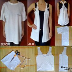 the instructions for how to make an easy shirt