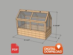 the plans for a small wooden greenhouse