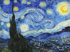 Starry Night Painting, The Starry Night, Night Painting, Vincent Van Gogh, Van Gogh, Starry Night, Van, Art