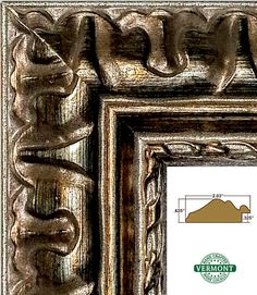 an ornate frame is shown with the word vermont on it