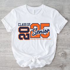 Custom Class of 2025 Senior Shirt, Personalized Senior 2025 Shirt, Graduation Shirt, Custom Senior High School Shirt, Class of 2025, Explore our exclusive line of specially designed t-shirts tailored for football enthusiasts and everyone who appreciates style, modernity, and comfort. Your search for trendy, adorable, and cozy tees ends right here. ❀ SPECIFICS ❀ We take pride in using only the best in the industry - Bella Canvas and Gildan Soft Style brand shirts for printing. *Bella Canvas -Unis Customizable Cheap T-shirt For Graduation Party, High School Senior Tshirt Ideas, Senior T Shirts 2023, Senior Tshirts 2025, Senior Shirt Ideas 2025 Trendy, Senior 2025 Shirts, Senior Shirts Ideas 2025, Graduation Shirt Designs, Class Shirt Ideas