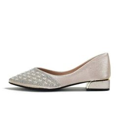 1. Elevate your look with these elegant Women's Faux Pearl & Rhinestone Low Heel Shoes. Featuring a pointed toe design and embellished with crystals, these slip-on shoes are perfect for any special occasion. 2. Step out in style with these Chunky Heel Pointed Toe Glitter Shoes. The ankle-strap detail adds a touch of sophistication, while the glittery finish adds a touch of glamour to your outfit. 3. Make a statement with these Slip On Shoes featuring a sleek pointed toe and lightweight design. T Wedding Ring Sizes, Low Heel Shoes, Glitter Shoes, 2 Step, Swiss Blue Topaz, Toe Designs, Heel Shoes, Chunky Heel, Low Heels