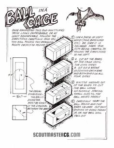 the instructions for how to build a ball and cage