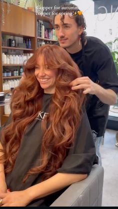 Ginger Hair Layers, Copper Hair Aesthetic, Copper Hair On Tan Skin, Cowgirl Copper Hair, Cowgirl Copper, Hair 2024, Ombré Hair, Beauty Goals, Copper Hair