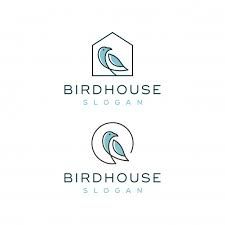 the birdhouse logo is designed in two different colors