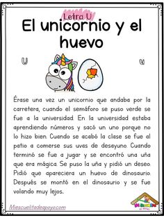 a spanish poster with an unicorn and an egg