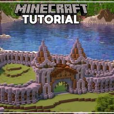 an image of a minecraft castle with the text, how to make a minecraft castle